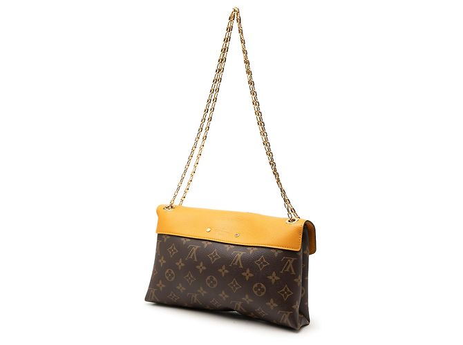 Louis Vuitton Brown Monogram Pallas Chain Marrone - vista 2