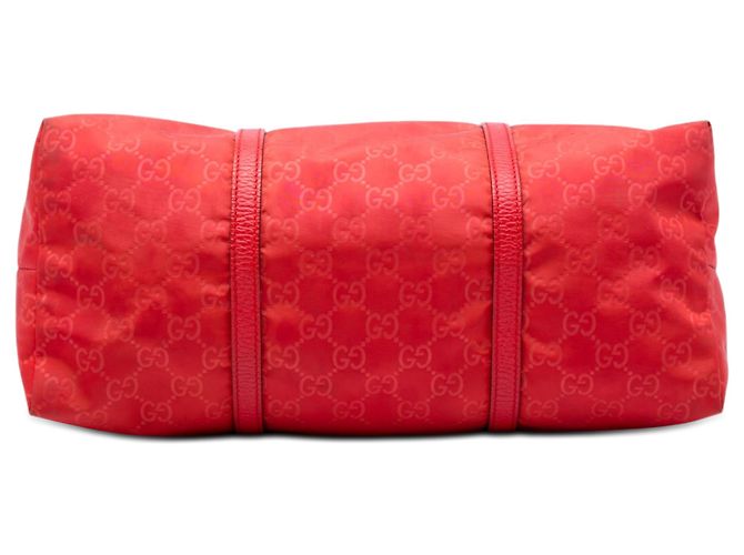 Borsa Satchel Gucci Red GG Nylon Rosso - vista 3