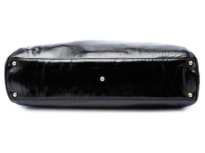 Tote Chanel Black Crinkled Patent Rodeo Drive Nero - vista 3