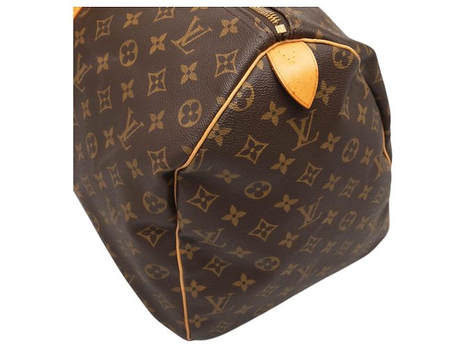 Louis Vuitton Marrone Monogram Keepall 50 - vista 7