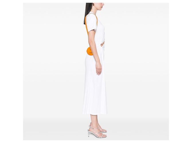 Porta-moedas Le Pitchou em couro laranja Jacquemus com alça - vista 6