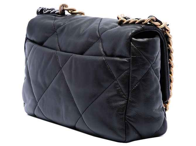 Chanel Black Medium Lambskin 19 Flap Schwarz - Ansicht 2