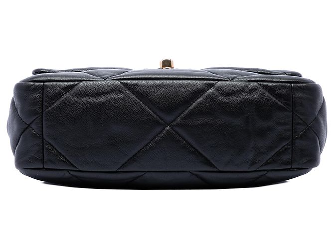 Chanel Black Medium Lambskin 19 Flap Schwarz - Ansicht 3