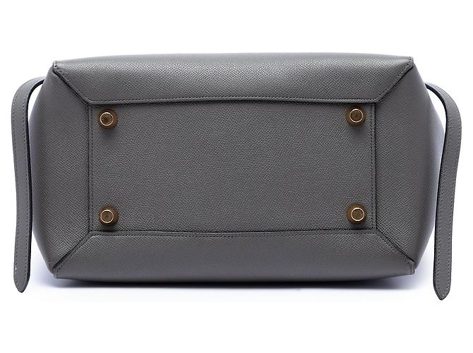 Céline Celine Belt Bag aus grau genarbtem Kalbsleder Mini Braun Anthrazitgrau - Ansicht 3