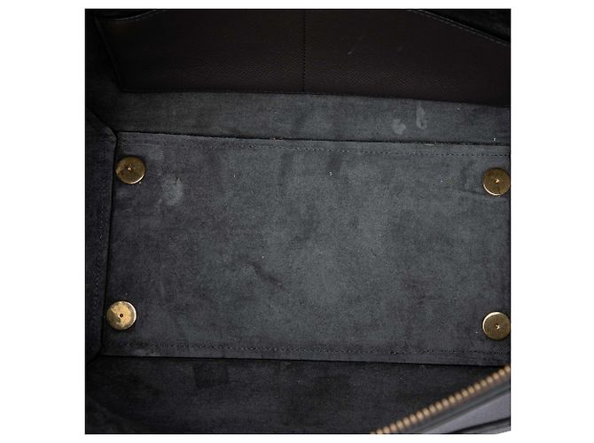 Céline Celine Belt Bag aus grau genarbtem Kalbsleder Mini Braun Anthrazitgrau - Ansicht 4