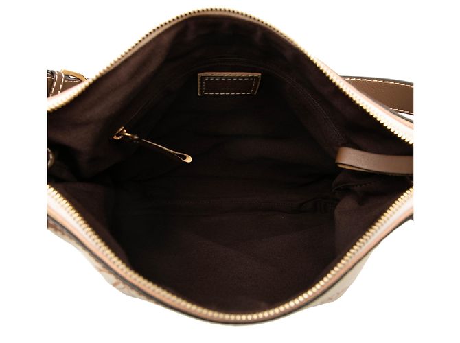Borsa a tracolla LOEWE in tela con bordi in scamosciato Beige 160th Anniversary - vista 4