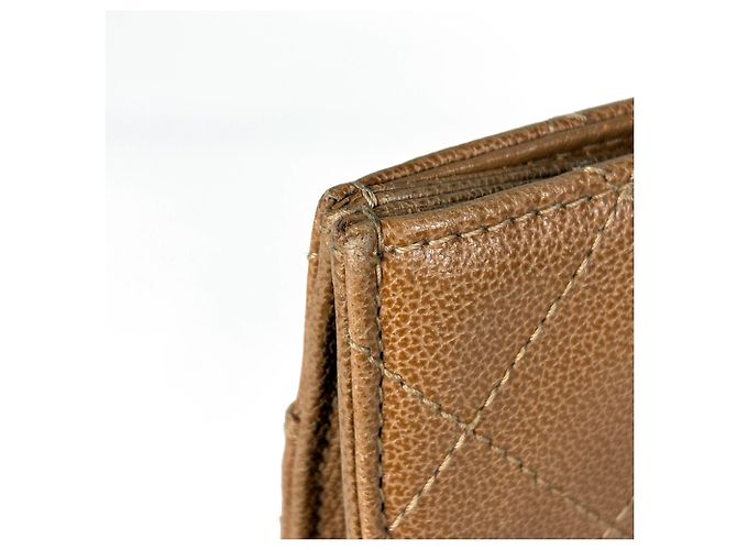 Borsa Tote Chanel Camel in pelle di vitello granulata Cammello - vista 6