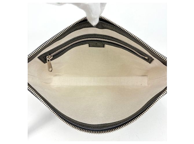 Gucci Clutch aus schwarzem Leder - Ansicht 6