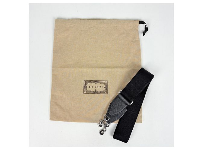 Gucci Clutch aus schwarzem Leder - Ansicht 7