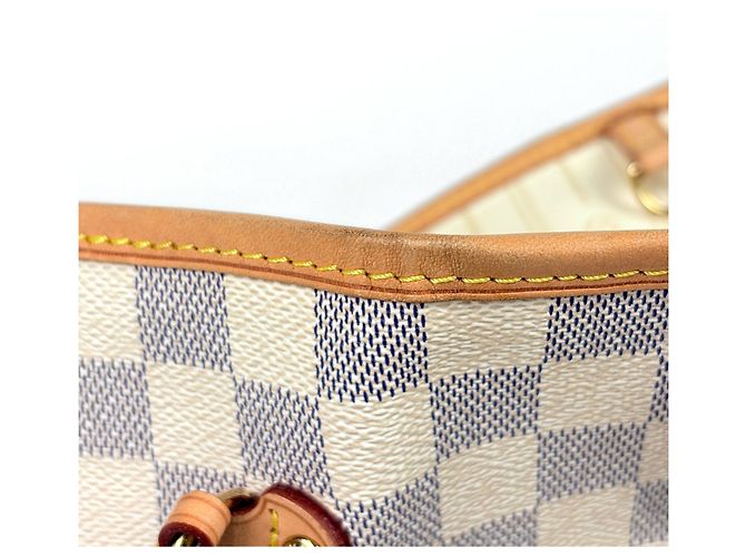 Bolso Tote Louis Vuitton Neverfull MM Blanco - vista 6