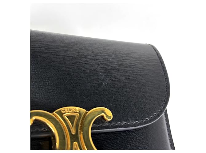 Céline Celine Small Flap Wallet Triomphe Schwarz - Ansicht 4