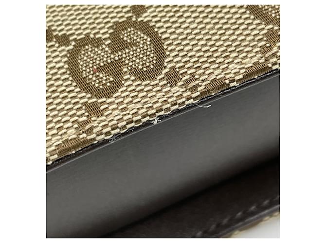 Mini borsa a secchiello a tracolla Gucci Marrone Beige - vista 4