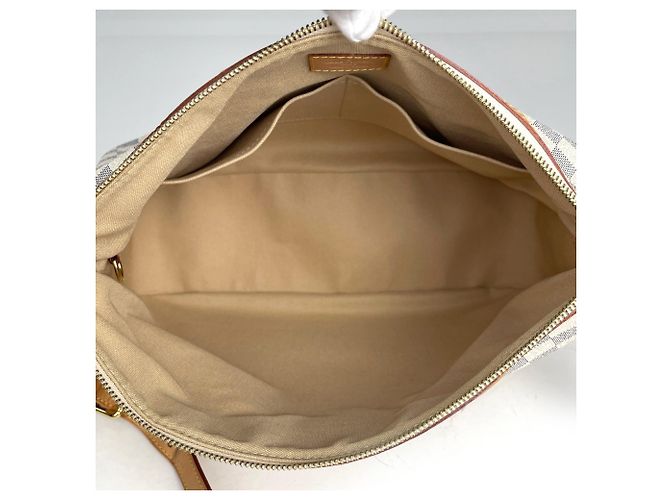 Bolsa Transversal e de Ombro Louis Vuitton Siracusa MM Branco - vista 8