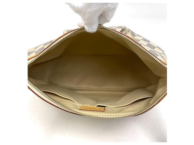 Borsa a tracolla Louis Vuitton Siracusa PM Bianco - vista 12