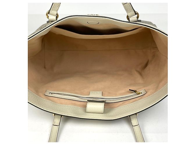 Bolso Tote Large Ophidia Gucci Blanco Beige - vista 10