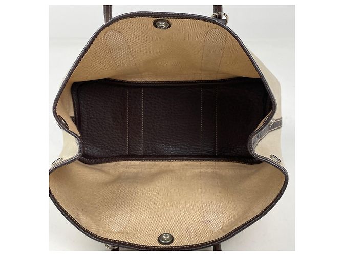 Hermès Borsa Tote Hermes Garden Party TPM 2-Way Marrone - vista 10