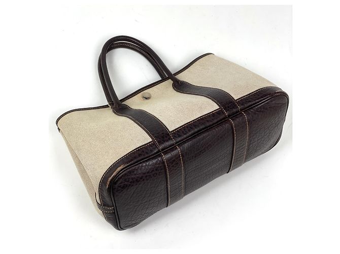 Hermès Borsa Tote Hermes Garden Party TPM 2-Way Marrone - vista 2