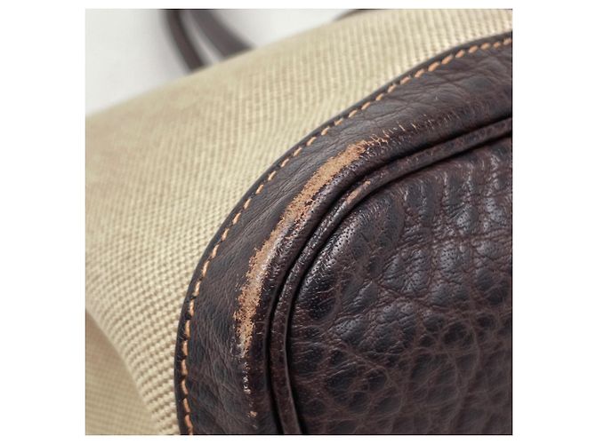 Hermès Borsa Tote Hermes Garden Party TPM 2-Way Marrone - vista 3