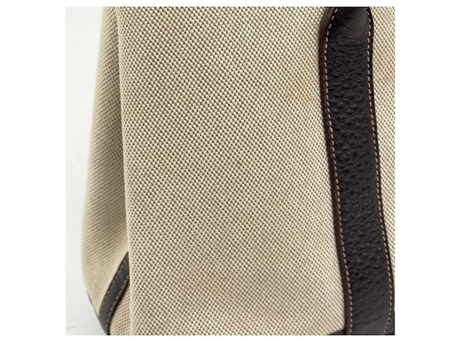 Hermès Borsa Tote Hermes Garden Party TPM 2-Way Marrone - vista 4