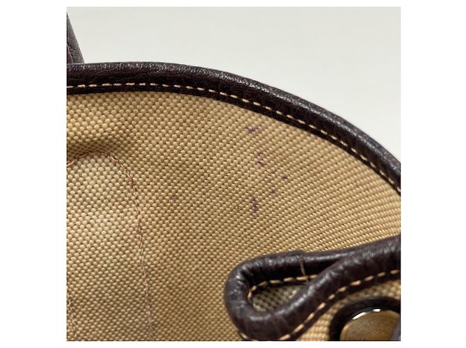 Hermès Borsa Tote Hermes Garden Party TPM 2-Way Marrone - vista 8