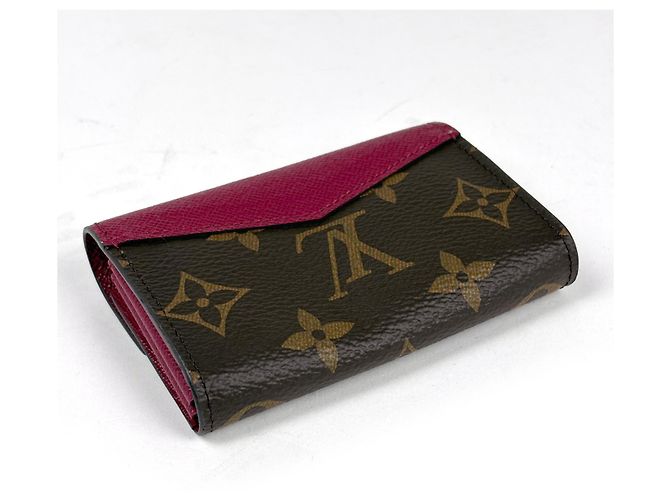 Tarjetero Sarah Multicartes Louis Vuitton Castaño Fucsia - vista 2