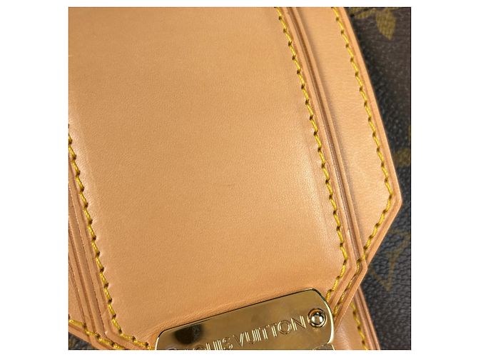 Borsa Tote Louis Vuitton Greet Marrone - vista 4