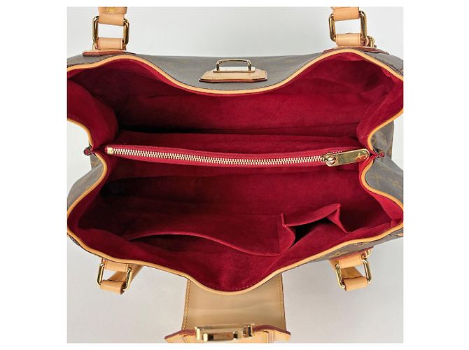 Borsa Tote Louis Vuitton Greet Marrone - vista 8