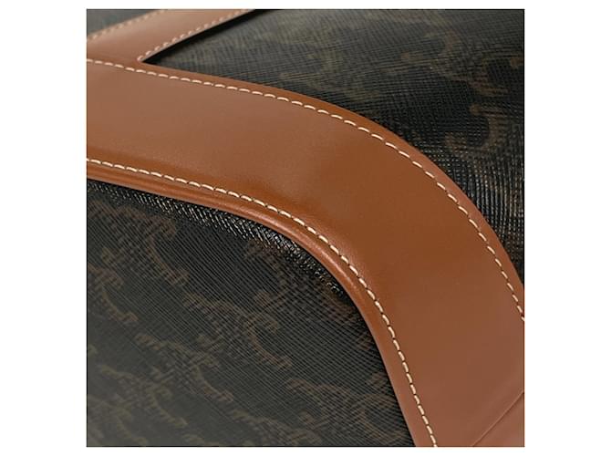 Céline Borsa a tracolla Celine Triomphe Small Bucket Marrone - vista 3