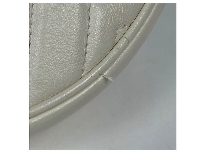 Borsa a tracolla in pelle Gucci GG Marmont Crudo - vista 3