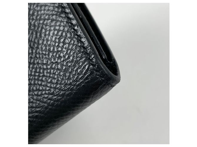 Cartera larga Hermès Bearn Soufflé en Noir Negro - vista 3