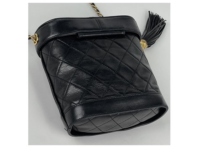 Bolsa de Ombro Chanel Matelassé Preto - vista 2