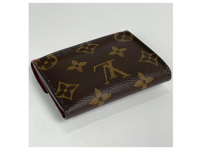 Cartera tríptico Louis Vuitton Portefeuille Zoe Castaño Fucsia - vista 2