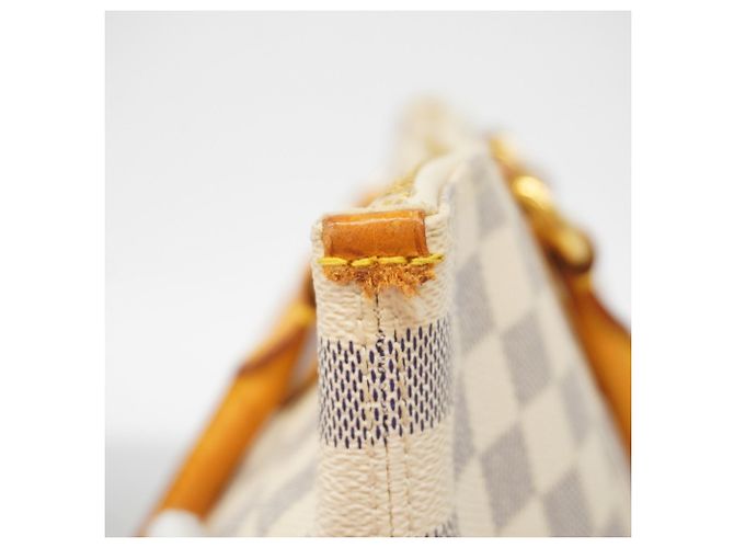 Borsa Tote Louis Vuitton Damier Azur Saleya PM Bianco - vista 5