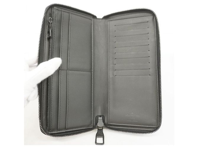Louis Vuitton Monogram Taurillon Zippy Wallet Black - view 3