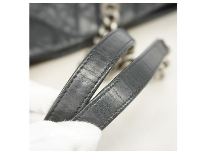 Chanel Matelassé Lammfell Tote Bag Schwarz - Ansicht 8