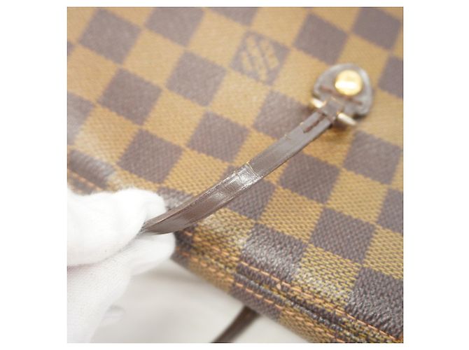 Borsa Tote Louis Vuitton Damier Neverfull MM N51105 Ebene Damier ebene - vista 12