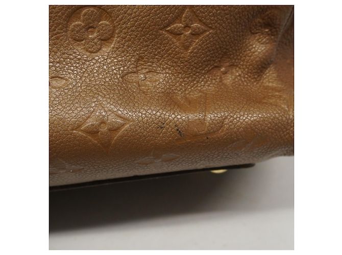Borsa Louis Vuitton Monogram Empreinte Speedy Bandoulière 25 Bronzo - vista 10