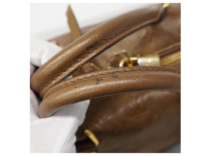 Borsa Louis Vuitton Monogram Empreinte Speedy Bandoulière 25 Bronzo - vista 11
