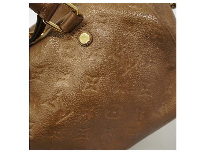 Borsa Louis Vuitton Monogram Empreinte Speedy Bandoulière 25 Bronzo - vista 12