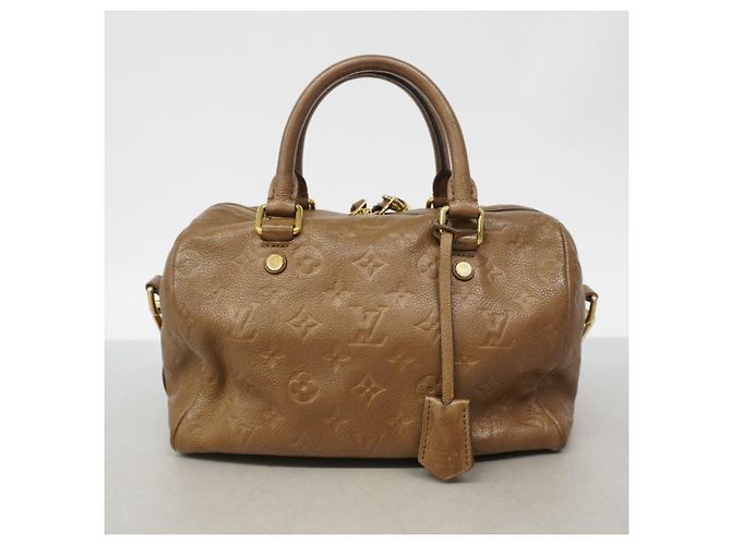 Borsa Louis Vuitton Monogram Empreinte Speedy Bandoulière 25 Bronzo - vista 13