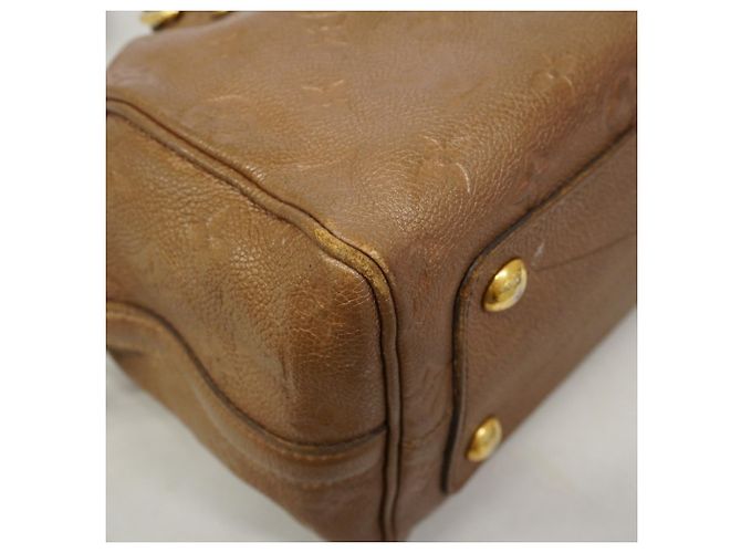 Borsa Louis Vuitton Monogram Empreinte Speedy Bandoulière 25 Bronzo - vista 6