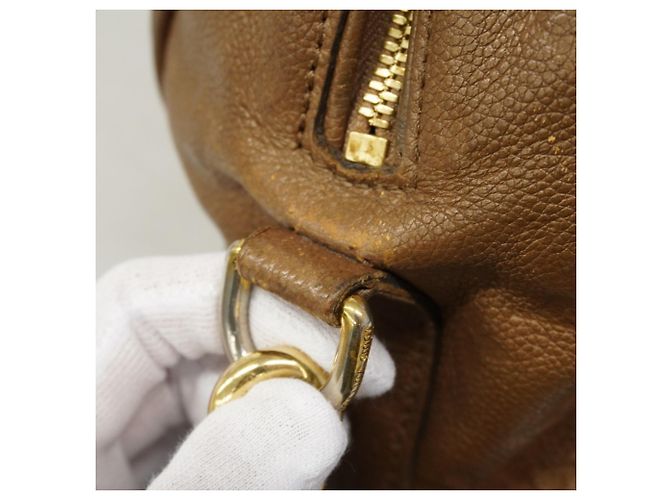 Borsa Louis Vuitton Monogram Empreinte Speedy Bandoulière 25 Bronzo - vista 9