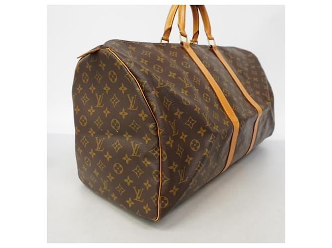 Louis Vuitton Boston Monogram Keepall 55 Marrone - vista 2