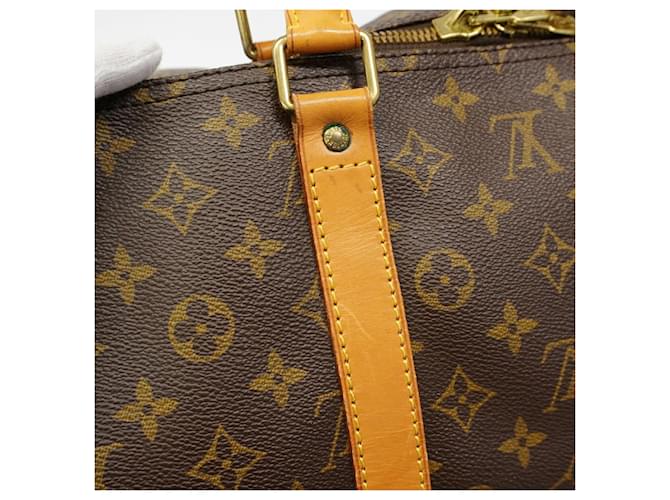 Louis Vuitton Boston Monogram Keepall 55 Marrone - vista 9