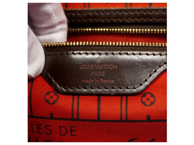 Borsa Tote Louis Vuitton Damier Neverfull MM N51105 Ebene Damier ebene - vista 5