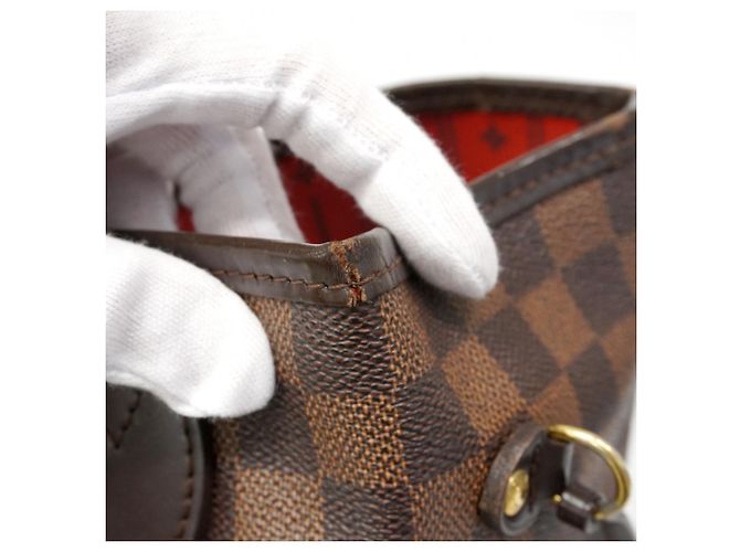 Borsa Tote Louis Vuitton Damier Neverfull MM N51105 Ebene Damier ebene - vista 6