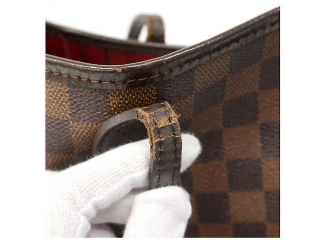 Borsa Tote Louis Vuitton Damier Neverfull MM N51105 Ebene Damier ebene - vista 8