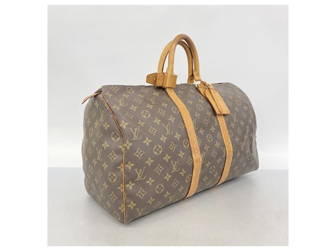 Louis Vuitton Boston Monogram Keepall 45 Marrone - vista 2