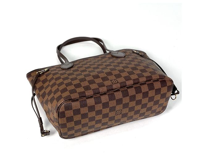 Borsa Louis Vuitton Damier Brown Neverfull PM Marrone Damier ebene - vista 2