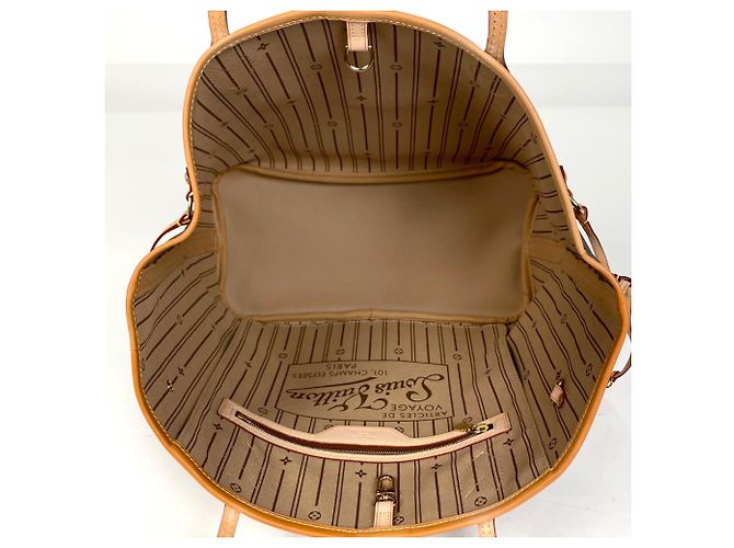 Borsa a tracolla Louis Vuitton Neverfull MM Marrone - Ansicht 8